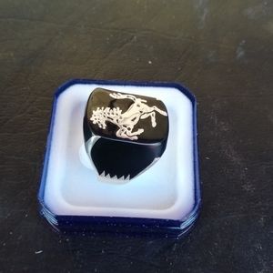 Silver Ring Decorated with a beautiful Stone for Men